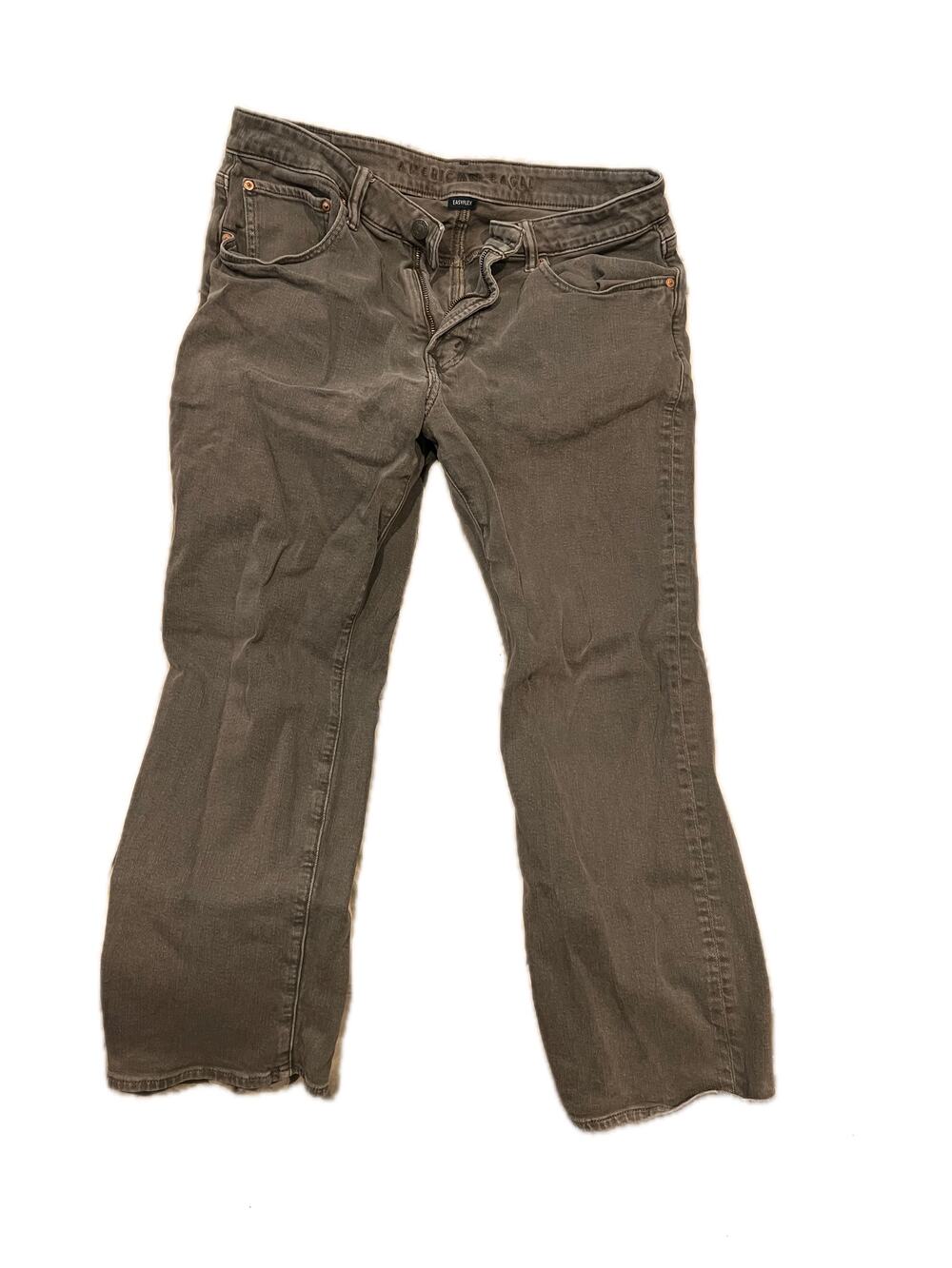 American Eagle Relaxed Straight Jeans Black Mens 34x30